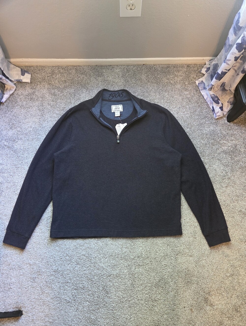 NWT Jos. A. Bank Men's Navy Quarter-Zip Sweater